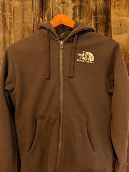 the north face brown hoodie
